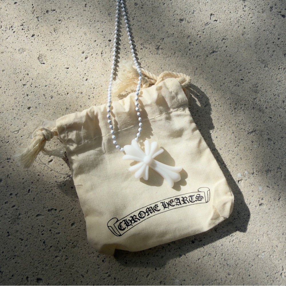 Chrome Hearts White Rubber Necklace
